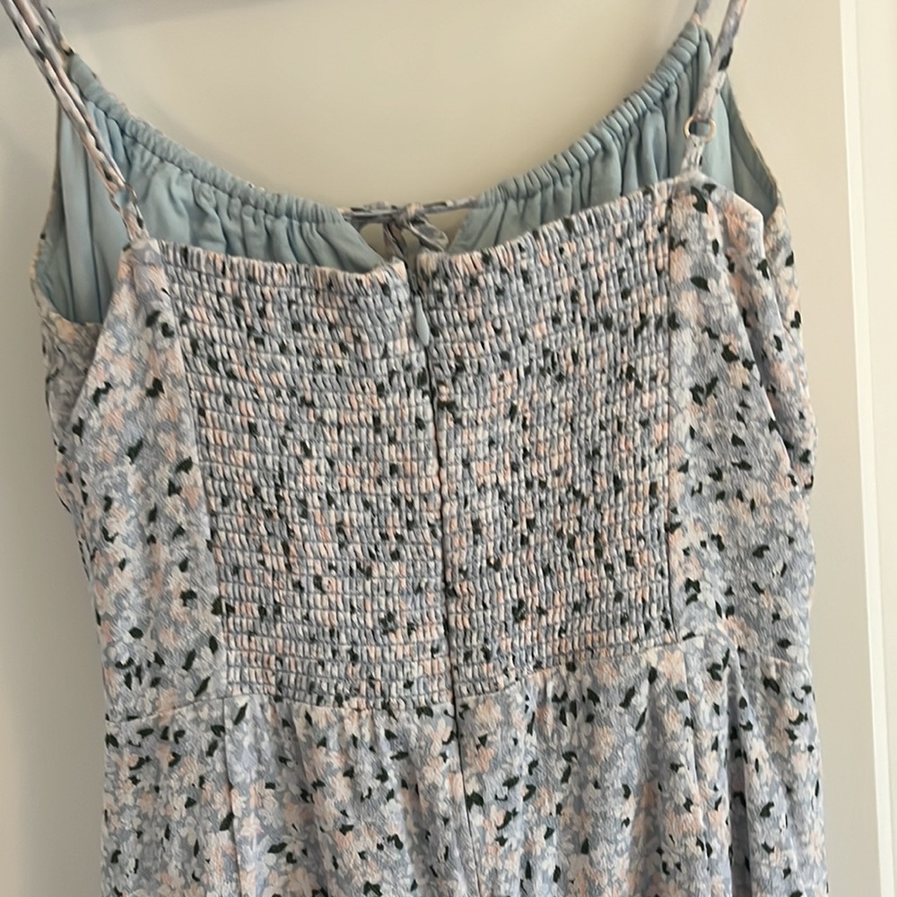 Aritzia Floral Mini Dress - White and Blue - Picture 3 of 5